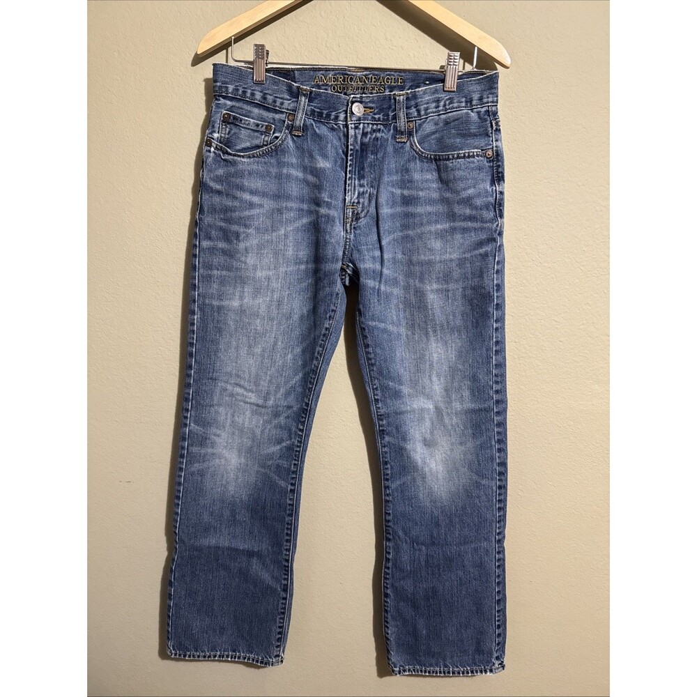 American Eagle Jeans Mens 30 x 32 Original Boot Cut Blue Medium Wash